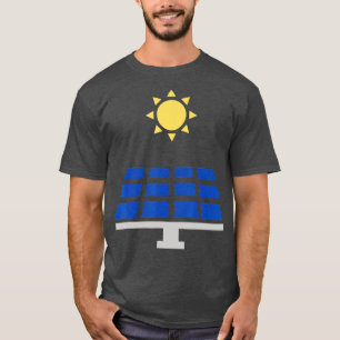 Erneuerbare Solarpaneele Grüne Energie Sun Power T-Shirt