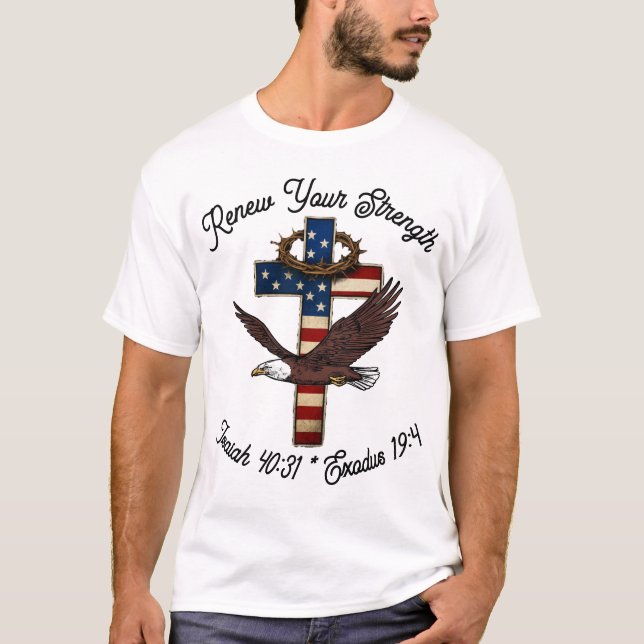 Erneuern Sie Ihre Stärke T-Shirt (Vorderseite)