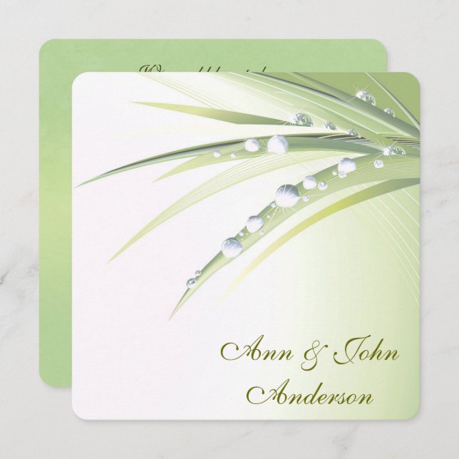 Erneuerung der Ehegewohnheiten Einladung (Vorne/Hinten)