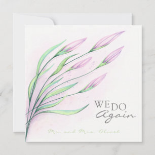 Erneuerung der Soft Purple Lilien-Hochzeitseinladu Einladung