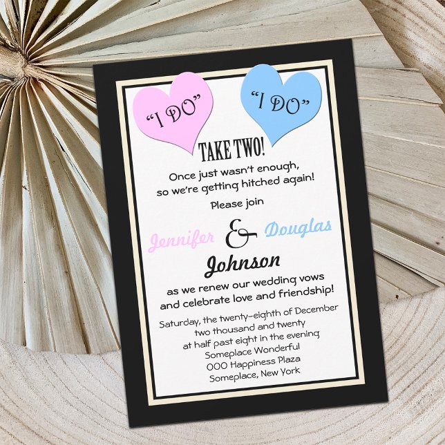 Erneuerung Ich nehme zwei Einladung (Von Creator hochgeladen)