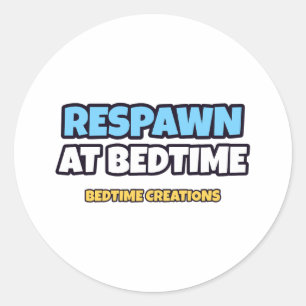 Erneuerung zur Schlafenszeit Bedtime Creations Run Runder Aufkleber