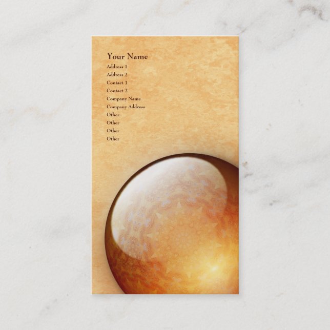 Erneuerungs-Juwel - vertikale Visitenkarte (Vorderseite)