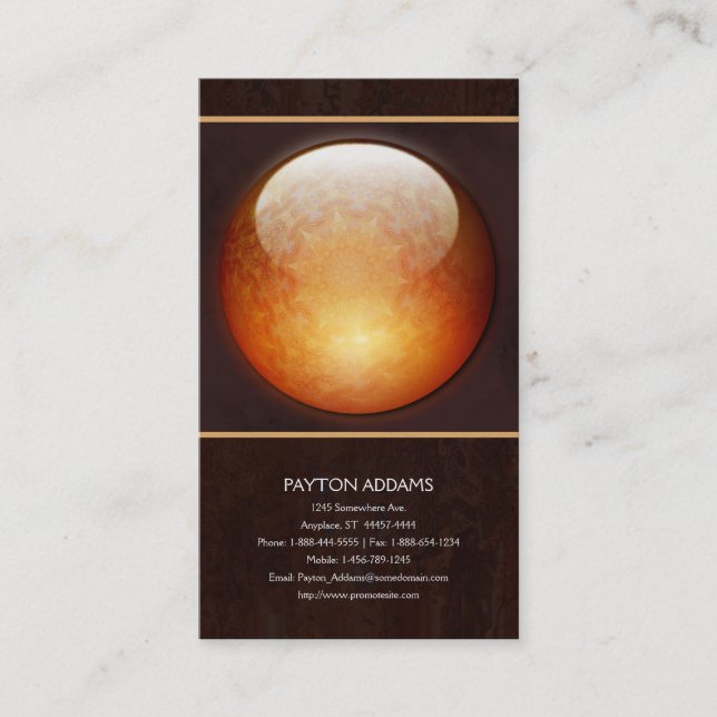 Erneuerungs-Juwel - vertikale Visitenkarte (Vorderseite)