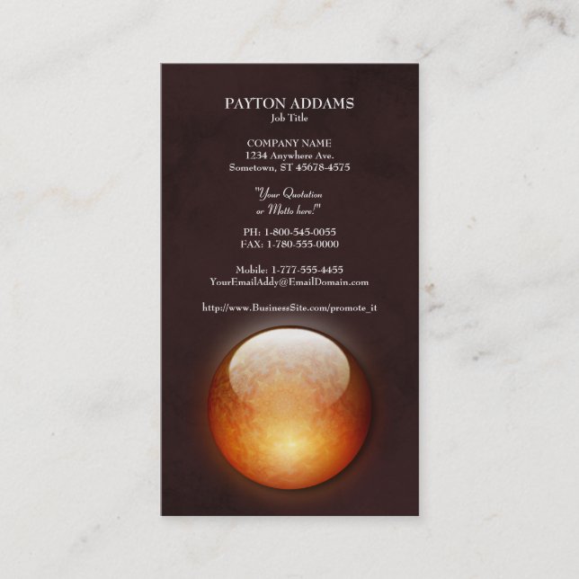 Erneuerungs-Juwel-Vertikale-Visitenkarte Visitenkarte (Vorderseite)