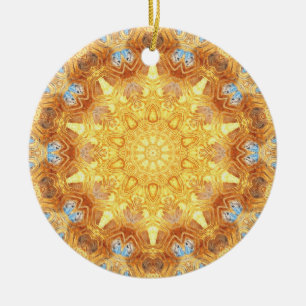 Erneuerungs-Mandala-Ornament Keramik Ornament