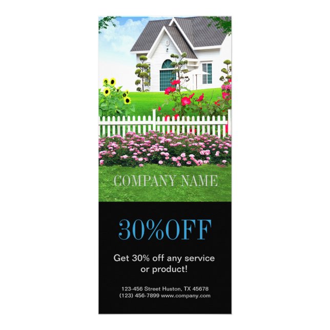 Erneuerungs-Zimmerei-Baulandschaftsgestaltung Werbekarte (Vorne)