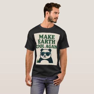 Erneut Cool machen - Funny Öko Panda Design T-Shirt