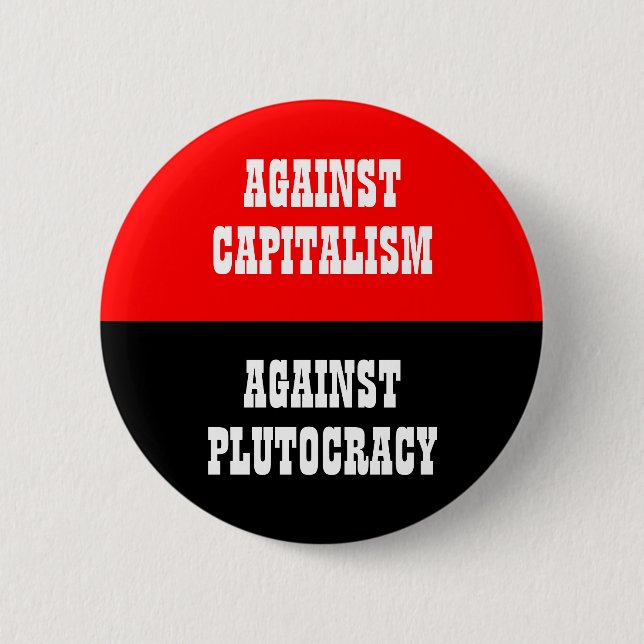 erneut Kapital gegen Plutokratie Button (Vorderseite)