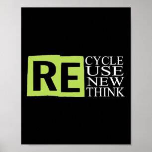 Erneute Neuausrichtung von Krisen - Umwelt gerecyc Poster