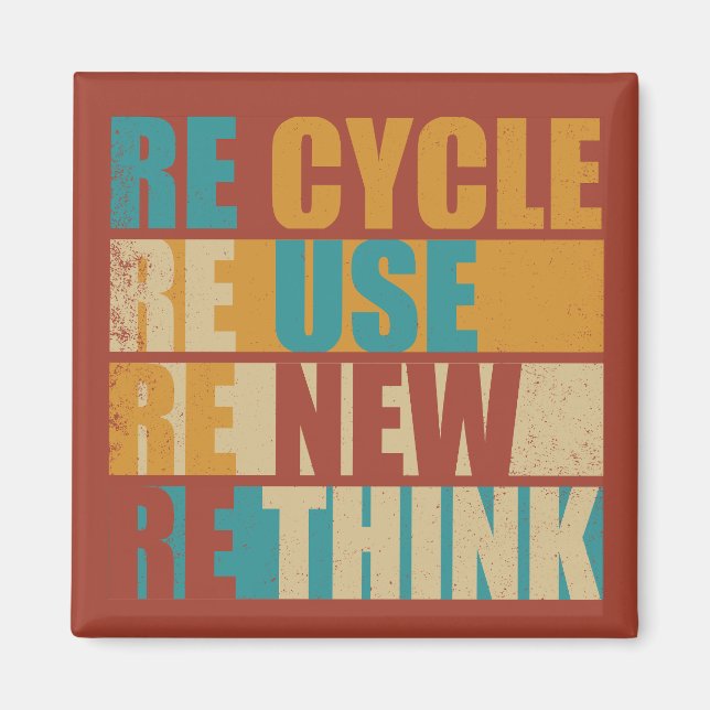 Erneute Neuüberlegung der Wiederverwendung gerecyc Magnet (Vorne)