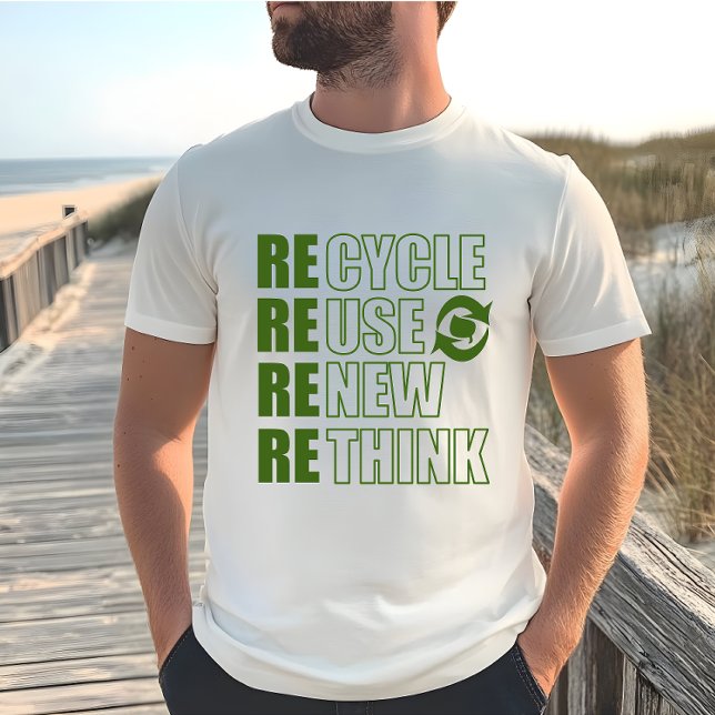 Erneute Neuüberlegung der Wiederverwendung gerecyc T-Shirt (Von Creator hochgeladen)