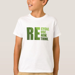 Erneute Neuüberlegung der Wiederverwendung gerecyc T-Shirt