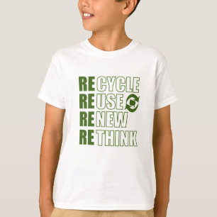 Erneute Neuüberlegung der Wiederverwendung gerecyc T-Shirt