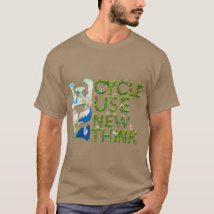 Erneute Überprüfung der Wiederverwendung gerecycel T-Shirt