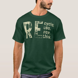 Erneute Überprüfung der Wiederverwendung gerecycel T-Shirt