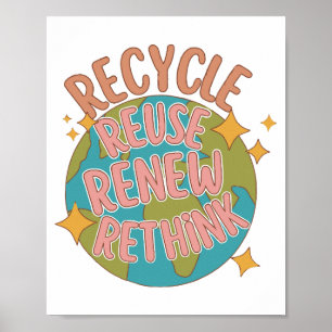 Erneute Verwendung gerecycelt Poster