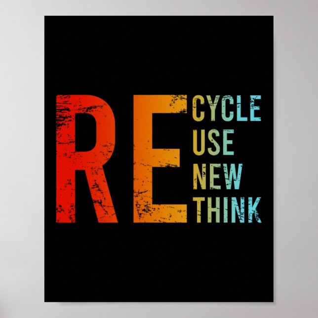 Erneute Wiederverwendung des Aktivismus neu überde Poster (Vorne)