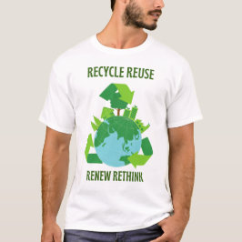 Erneute Wiederverwendung gerecycelt T-Shirt
