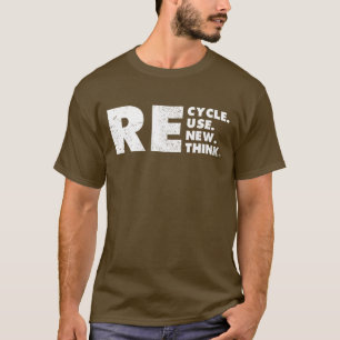 Erneute Wiederverwendung gerecycelt T-Shirt