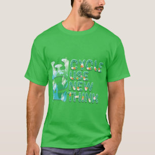 Erneute Wiederverwendung gerecycelt T-Shirt