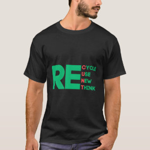 Erneute Wiederverwendung gerecycelt T-Shirt