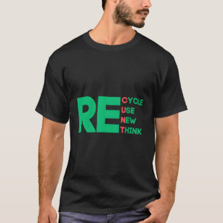 Erneute Wiederverwendung gerecycelt T-Shirt