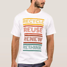 Erneute Wiederverwendung gerecycelt T-Shirt