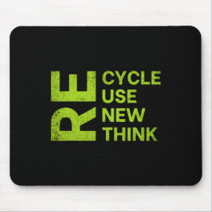 Erneute Wiederverwendung gerecycelt Überdenken Sie Mousepad
