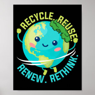 Erneute Wiederverwendung - Neudenken an Junge Recy Poster