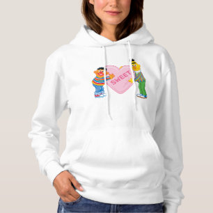 Ernie & Bert Big Valentine's Heart Hoodie