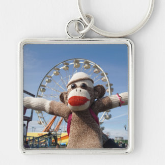 Ernie der Socken-Affe-Riesenrad-Schlüsselanhänger Schlüsselanhänger