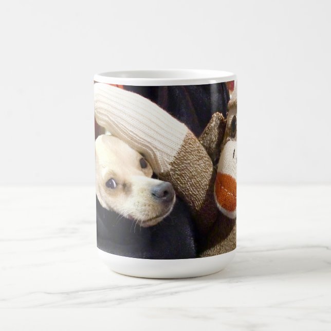Ernie die Sockeaffe-und Chihuahua-Tasse Kaffeetasse (Mittel)