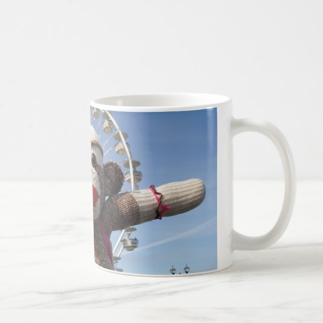 Ernie die Socken-Affe-Tasse Kaffeetasse (Rechts)