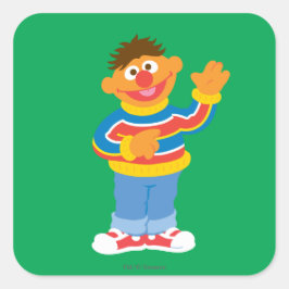 Ernie Graphic Quadratischer Aufkleber