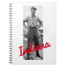 ERNIE PYLE GEWUNDENES NOTIZBUCH INDIANA