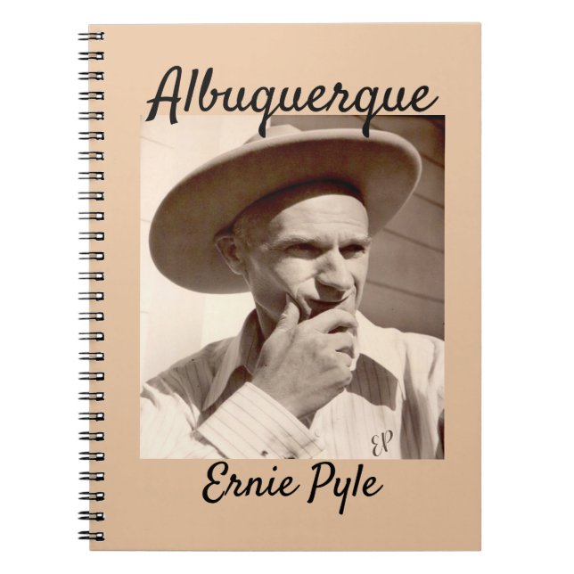 Ernie Pyle Spiralnotebook Albuquerque New Mexico Notizblock (Vorderseite)
