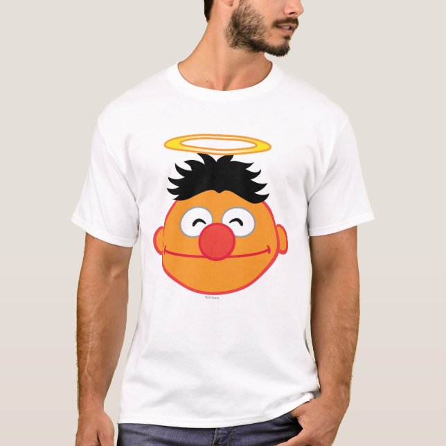 Ernie Smiling Face mit Halo T-Shirt (Vorderseite)