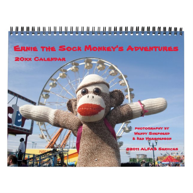 Ernie The Sock Monkey's Adventures Calendar Kalender (Titelbild)
