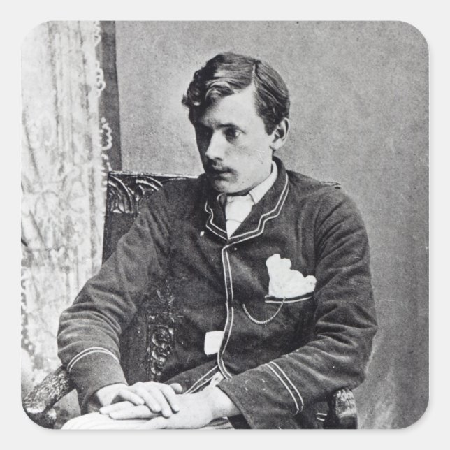 Ernst Dowson Quadratischer Aufkleber (Vorderseite)