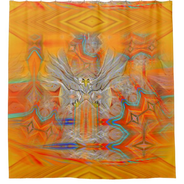 Ernst Eagle-Aufschwungs-aufgehende Duschvorhang (Vorderseite)