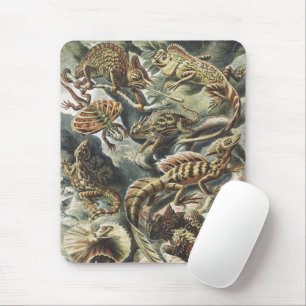 Ernst Haeckel Antike Reptil Echse Natur Kunst Mousepad