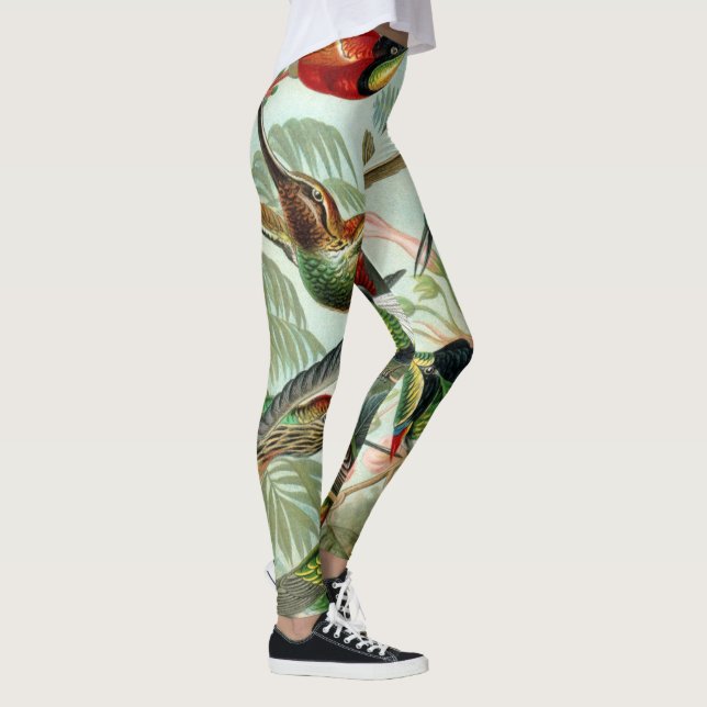 Ernst Haeckel Art Print: Trochilidae Leggings (Rechts)