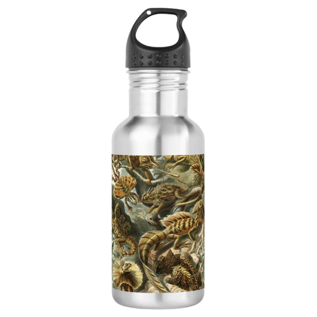 Ernst Haeckel - Lacertilia Edelstahlflasche (Vorderseite)