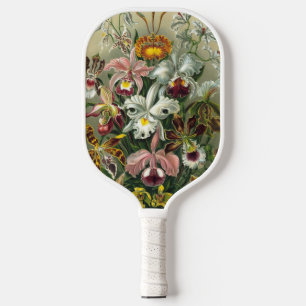 Ernst Haeckel Orchideen, Vintage Regenwaldblumen Pickleball Schläger