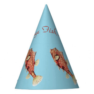 Ernst Haeckel Schiffs- Roter Kofferfisch Meerestie Partyhütchen