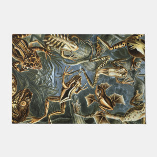 Ernst Haeckel-Sorte exotischer Frösche:Batrachia Fußmatte
