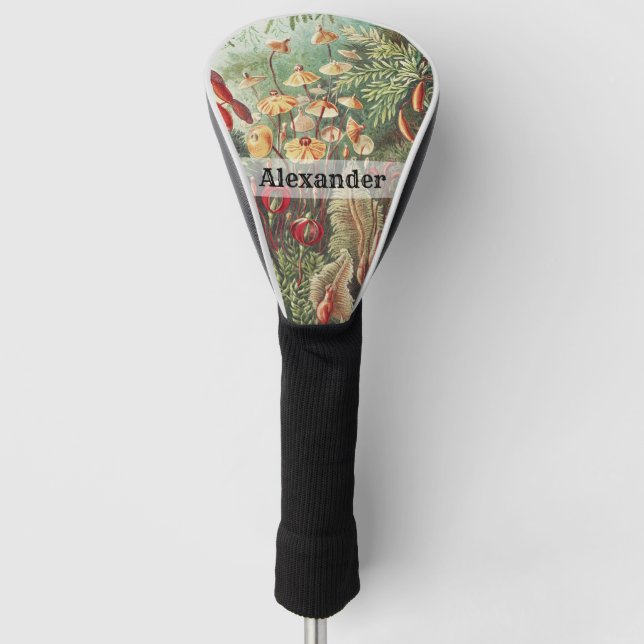 Ernst Haeckel Vintag Retro Mushroom Golf Headcover (Vorderseite)