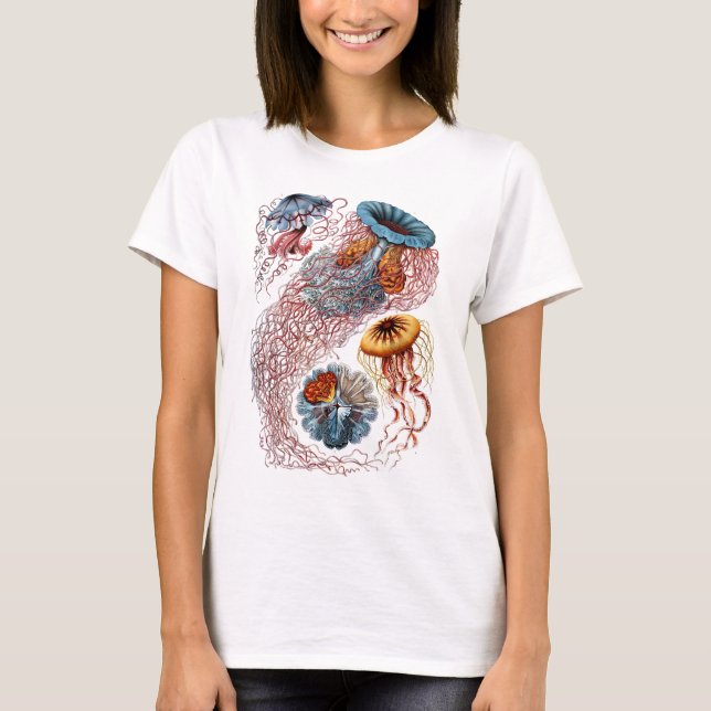 Ernst Haeckels Disco Medusae T-Shirt (Vorderseite)