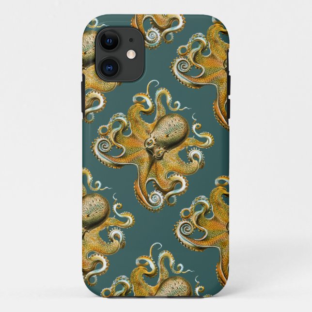 Ernst Haeckels Krake Case-Mate iPhone Hülle (Rückseite)